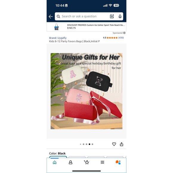 Fanny Pack Or Crossbody, Shoulder Bag Has Initial “J” With Sparkle On Black - Picture 5 of 5